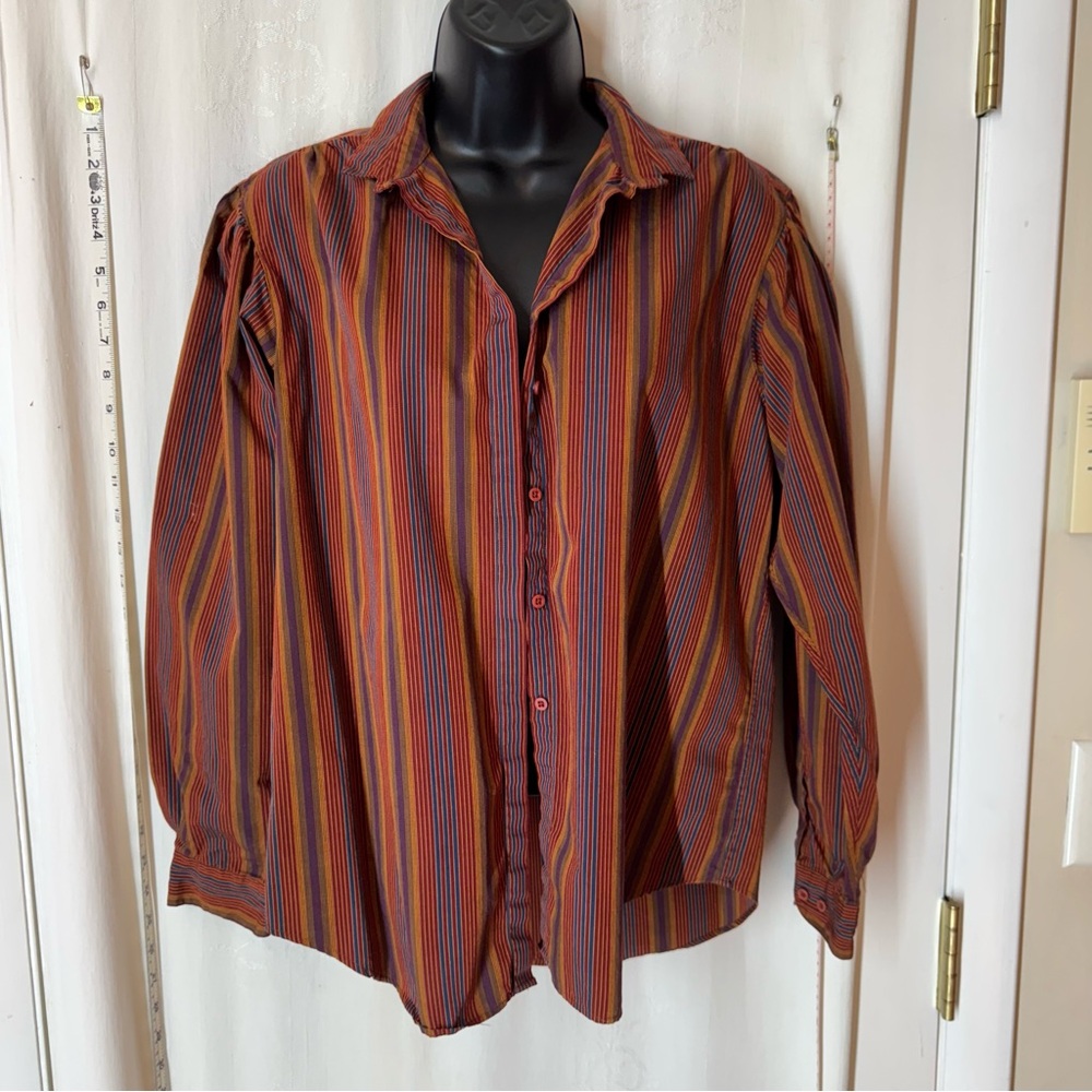 Vintage Henry Grethel Multicolor Striped Shirt